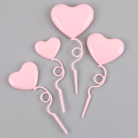 Set for decorating "heart", pink color