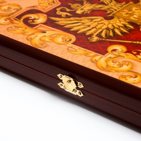 Medium backgammon "Russia" 50 × 50 cm-2