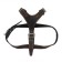 Leather harness "guard" on a felt, 3.6 cm, Osh 40-74 cm, og 95-110 cm, black