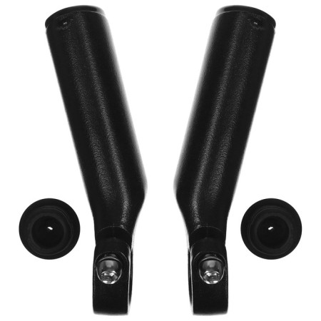 Horns on the steering wheel Dream Bike, aluminum, black color-2