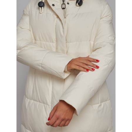 Coat insulated winter female, size 48, color light-beige-11