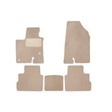 Rugs in the Premium salon for the Haval Dargo 2022-crossover, 5 pcs. (textiles, beige color)