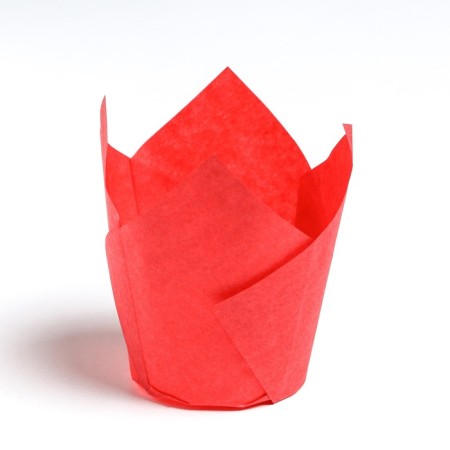 Paper form "Tulip", red, 5 x 8 cm-1