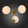 Ceiling EVOLUCE lamp. SL717.202.03. Acini. 3x40 watts, E27, 55x55x37 cm, color gold