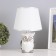 Table lamp 16280/1wt+CR E14 40W white-chromium 22x22x30 cm Risalux
