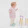 Jumper knitted baby i LEO Baby Height 86-92 cm, pink