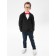 Jacket for the boy Pure Love, height 116-122 cm, black color