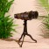 Binoculars on a stand, lens 5 cm, brass,