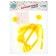 Carnival set "Pompoos", 2 objects: rim, butterfly, yellow color