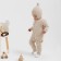 Knitted Knitted Children's Minaku, beige color, height 74-80 cm
