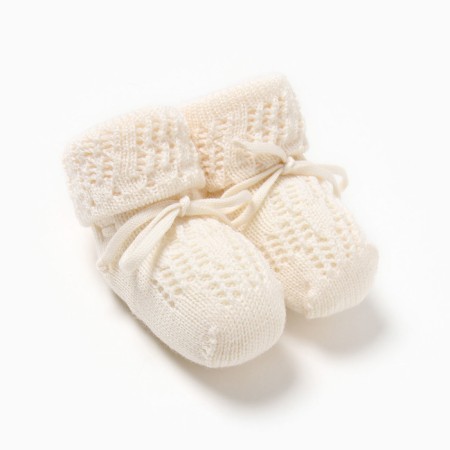 Restoring booties for children, white color, size 11-13