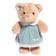 Soft toy "Bear" in a green dress, 30 cm