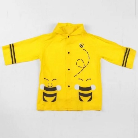 Children's "Bee" raincoat on buttons with a hood, size L, height 110-120 cm-2