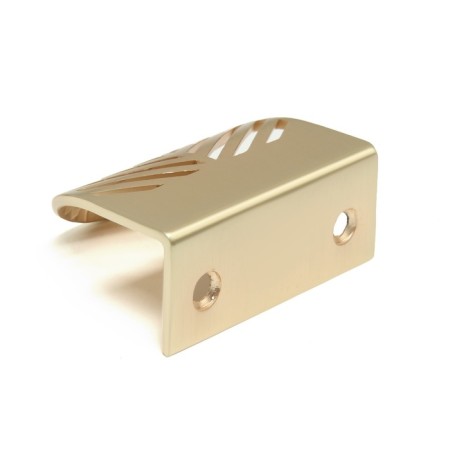 Handle cappio, m/o 32 mm, with a pattern, matte gold color-7
