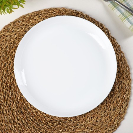 Plate flat Precious, d = 25 cm, white color