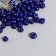 6/0 round beads in the bottle "bright blue" 20 g