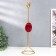 Summary Metal for 1 candle "Marble circle. Pink sunset" Gold 35x9.5x9.5 cm