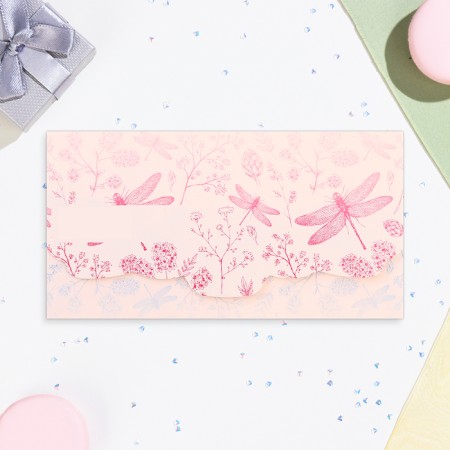 Money envelope "Congratulations!" Flowers on the book, 18.5 x 8.5 cm-2