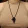 Unisex "wolf" profile, color black silver, 60 cm