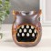 Aroma lamp ceramics "Filin. Droplets" Brown 7.5x8x10 cm