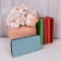 Women's wallet with lightning, blue color