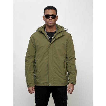 Male spring jacket, size 48, green color-4