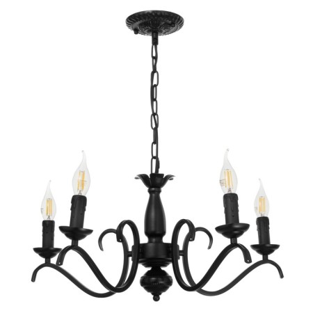 Chandelier 2715/5 E14 40W Black 51x51x26-56 cm Bayerlux