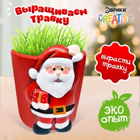 Set for experiments "Grow grass: Santa Claus"