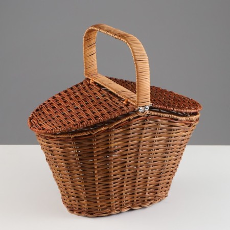 Basket wicker "picnic", 35 × 20 × 22 cm, rattan-2