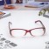 Finished glasses east 6618, burgundy color, +2.5