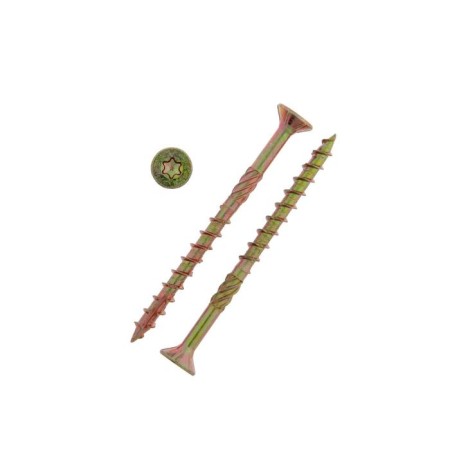 Structural Self -tapping infix, 6x80 mm, hide, Torx 30, yellow zinc, 100 pcs.