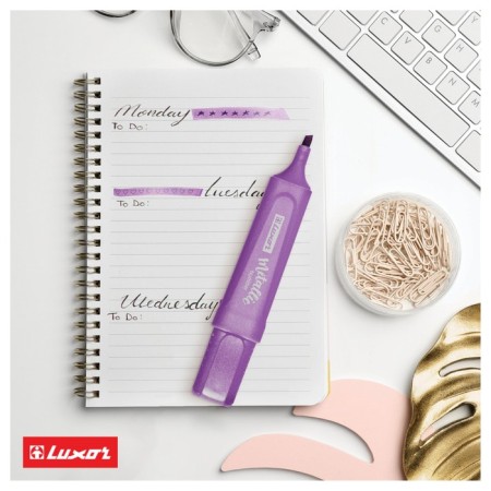 Luxor Textliter Metallic textbook Violet, 1-5mm.-4