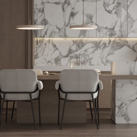 Aline chair, 550 × 700 × 830 mm, Shenill, light gray color-8