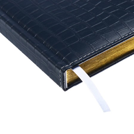 Dated diary 2025, Devente. Flag, B5 168 sheets, Devente.Barbara, a solid cover of leatches with foam rubber, perforation, liesse, block 70 g/m2, dark blue-4