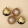 New Year's Christmas Balls “Magic Year!”, For New Year, plastic, d = 8, 4 pcs., Golden color