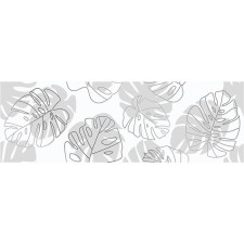 Wall insert glory leaves white 25x75