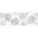 Wall insert glory leaves white 25x75