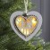 Christmas tree toy "Heart with a deer", from batteries, a glow of warm white