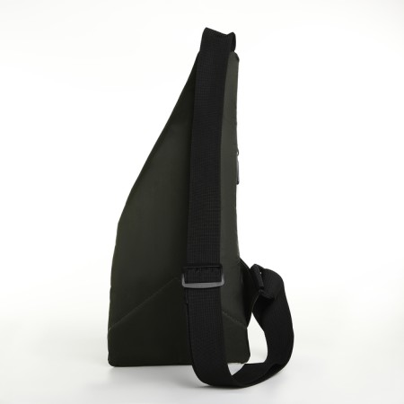Male bag-bag from textiles, khaki color-2