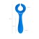 Multifunctional vibrator L’Eroina Whally, 18.5 cm, silicone, blue color