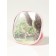 Pocket mirror “pattern”, with a stand, 8 × 8 cm, black color