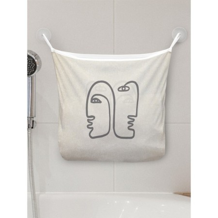 Organizer in a bath on suction cups "Mysterious faces", for storing toys and trifles, size 33x39 cm