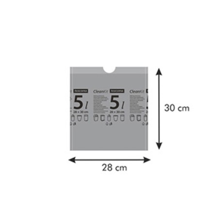 Garbage bags with ties Clean Kit, 5 l, 15 pcs-1