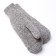 Women's woolen mittens, color gray size 20-22