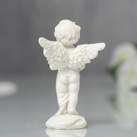 Polystone souvenir "Angel with a bouquet of roses" mix 7.2x4.5x2.8 cm-5