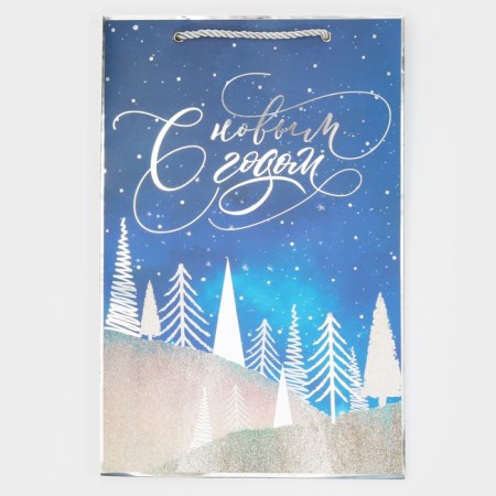 Laminated “Winter Forest” package, 23 x 35 x 20 cm, New Year-6