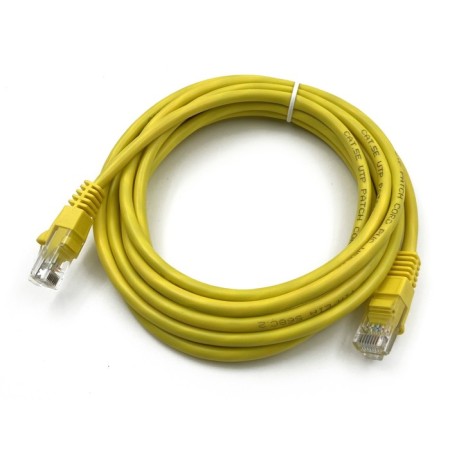 Buro UTP 4 pairs CAT5E CCA Molded 3M yellow RJ-45 (M) -RJ-45 (M)