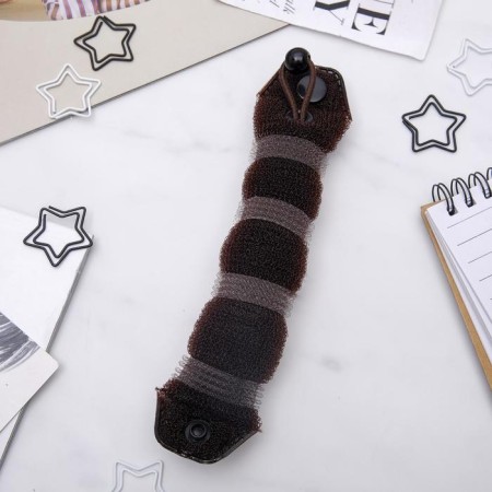 A roller with a mount and an elastic band for creating a beam 4x18cm, brown-1