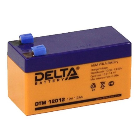 Delta Battery 1.2 Ah 12 volts DTM 12012