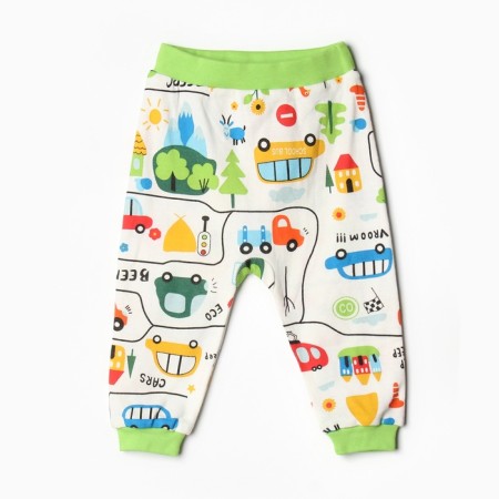 Pants children, white/road, height 68 cm
